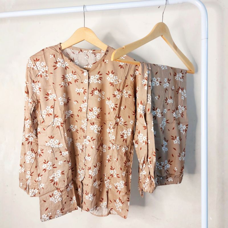 ONE SET JODY STELAN RAYON PAJAMAS BAJU TIDUR WANITA BEST SELLER
