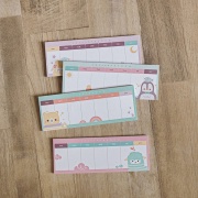 

Fluffy Animal Weekly Plan Memopad / Buku Notebook / Buku Diary / Catatan