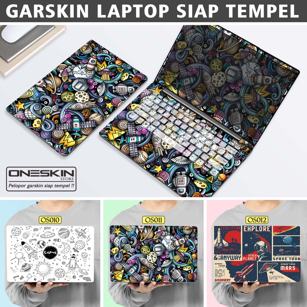 Garskin Sticker Laptop Protector Macbook Full Body Bottom Bezel Palmrest Skin Bomb Sticker Space