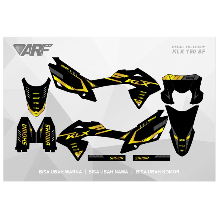 DECAL KLX 150 BF (003) DEKAL STIKER KLX G/SE/EXTREME FULLBODY 2016 2017 2018 2019 2020 2021 2022 202