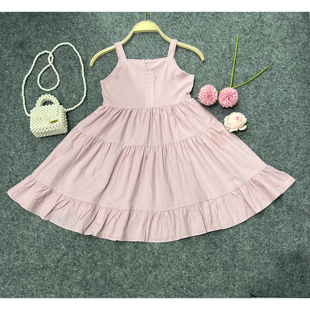 Jimmedy.id - Dress Anak Perempuan Bahan Katun Untuk Anak 3-7 Tahun