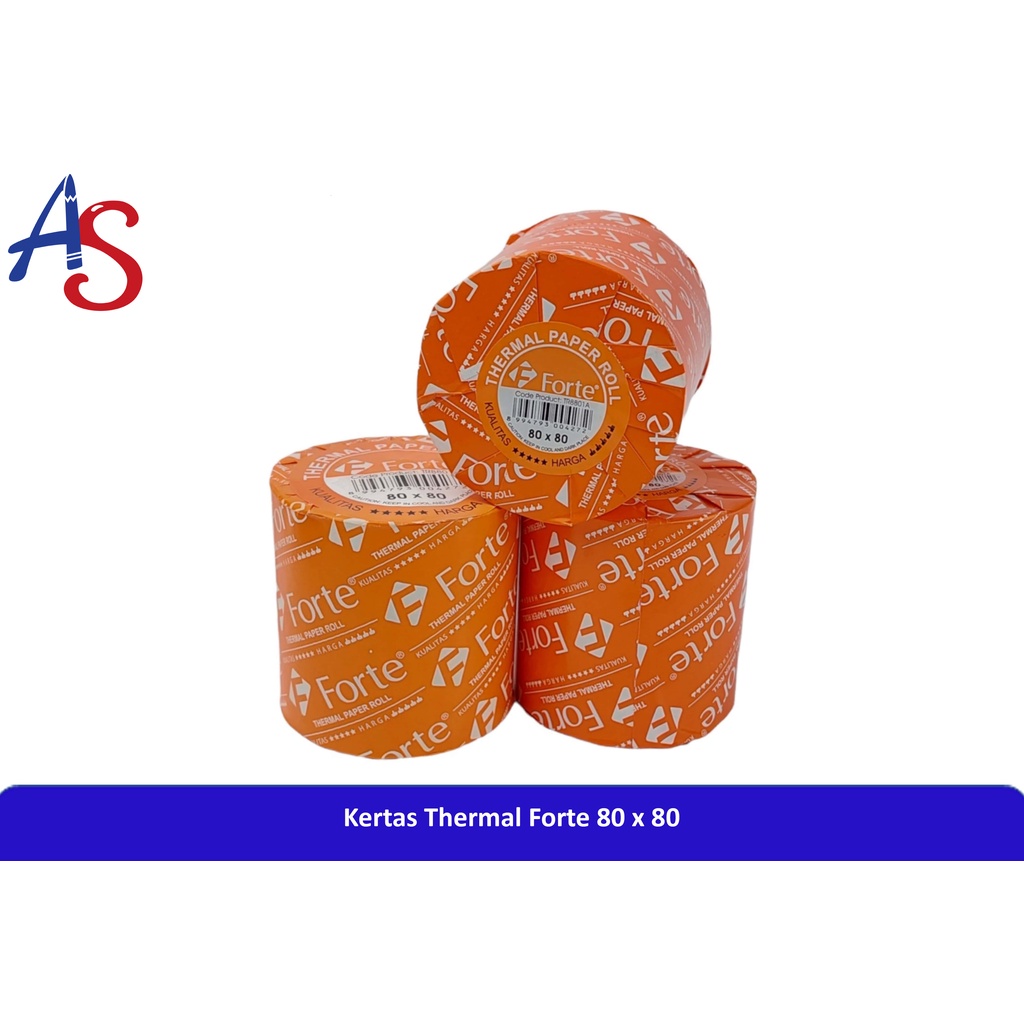 

Kertas Kasir/Parkir Roll, Kertas Thermal Roll 80x80 - Forte