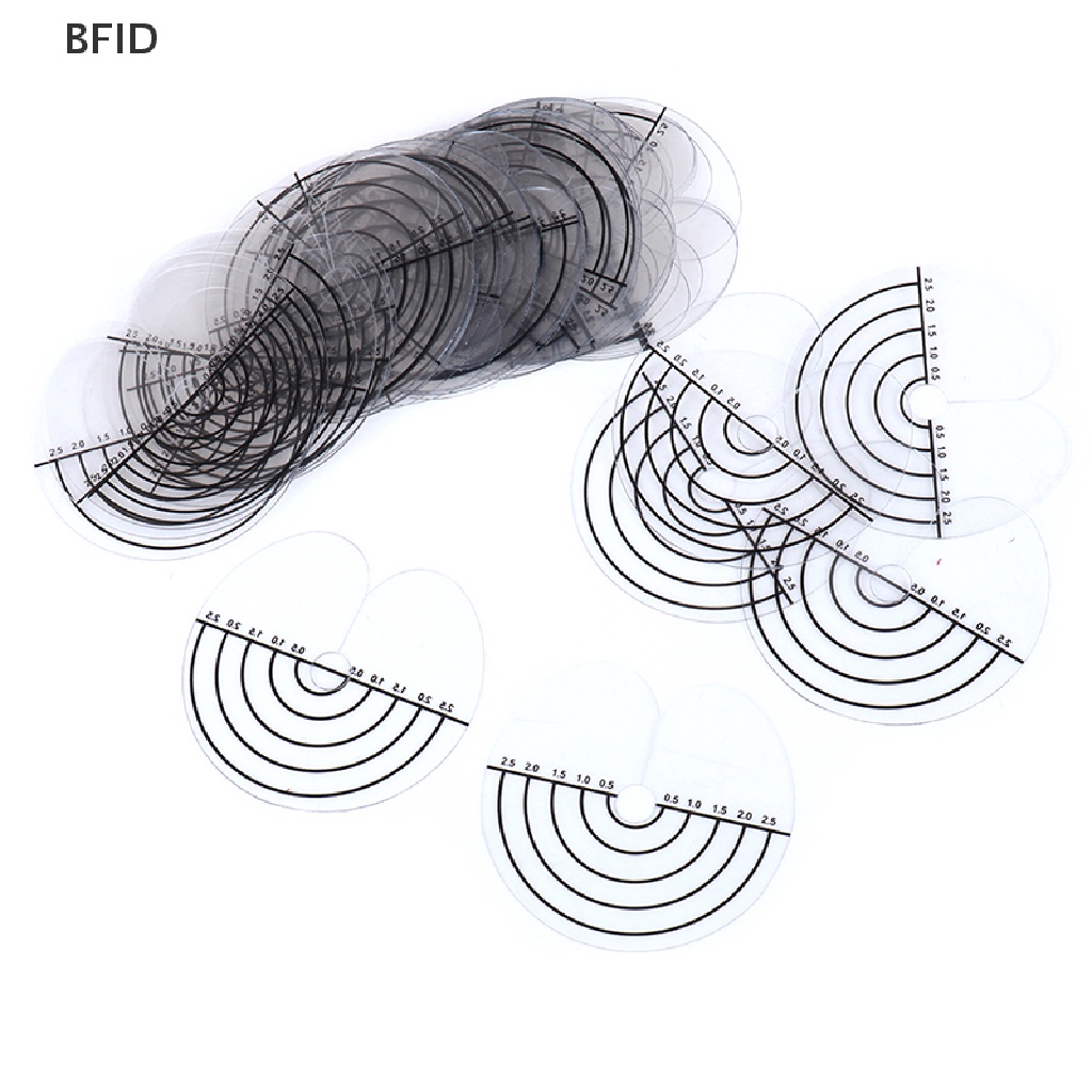 [BFID] 50pcs/lot Pelindung Panas Perisai Kera Tip Rambut Ekstensi Salon Dengan Skala [ID]