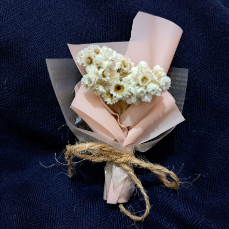 BUKET MINI EDELWEIS BUNGA KERING EDELWEIS MINI BUNGA ABADI HIASAN HAMPERS HIASAN KADO HIASAN BINGKAI