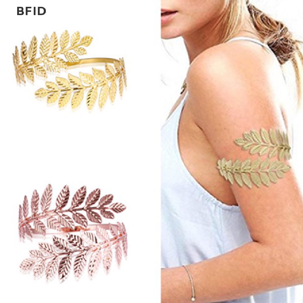 [BFID] Gelang Daun Laurel Romawi Metal Yunani Ban Lengan Atas Manset Armlet [ID]