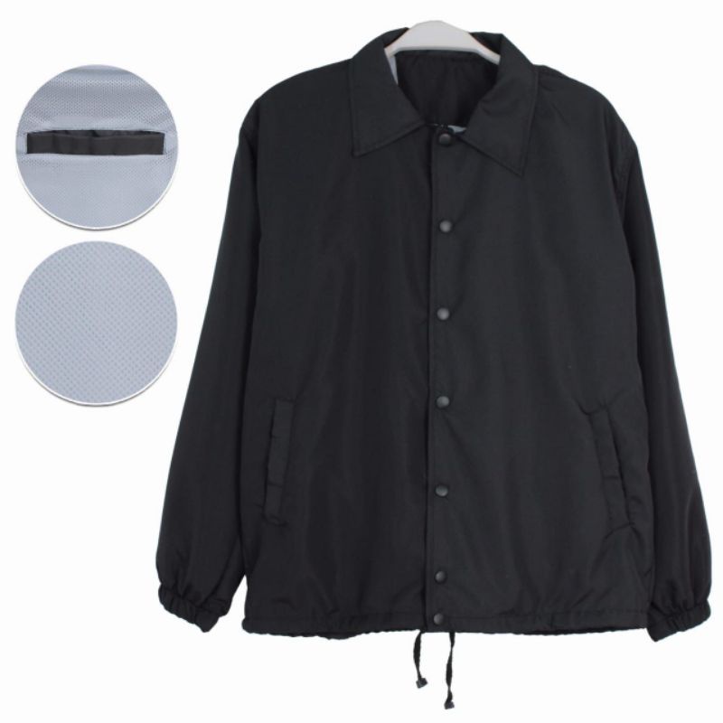 coach jaket pria blazer kenzo parasut waterproof nylon polyamide polos