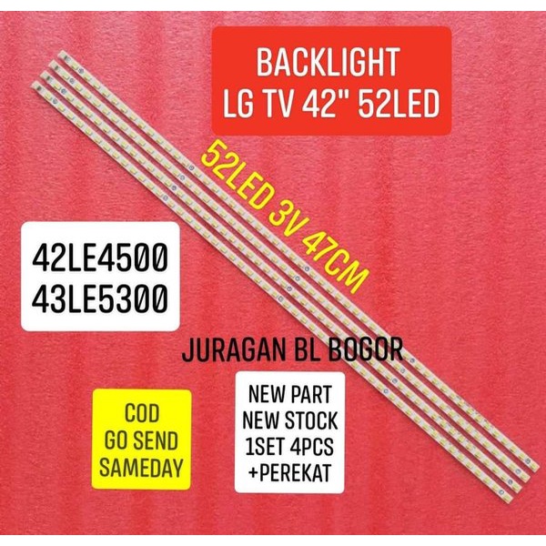 LAMPU LED BL BACKLIGHT LG TV 42LE4500 42LE5300 52LED