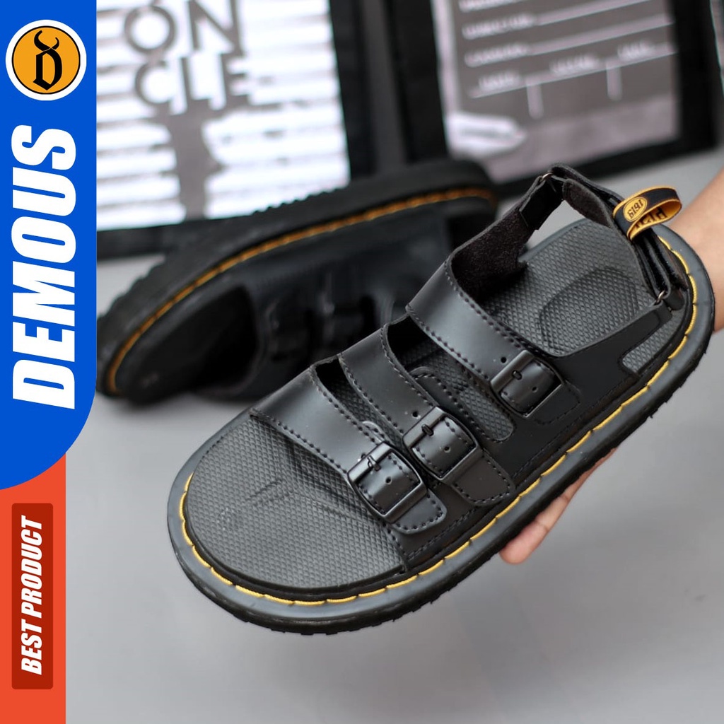 DEMOUS Blanka - Sandal Sepatu Docmart Sendal Slide Casual Pria