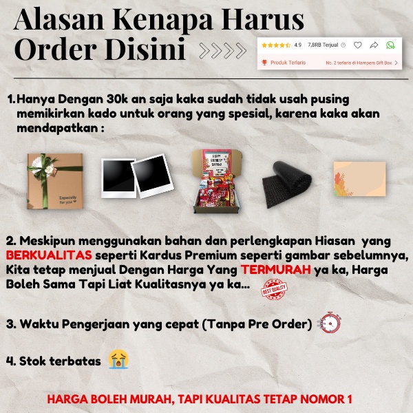 (GRATIS CETAK FOTO POLAROID) Hampers snack ulang tahun - kado pacar - hadiah ulang tahun - hampers gift - hadiah wisuda - kado wisuda - snack box - gift box - Free Polaroid - hampers snack ulang tahun