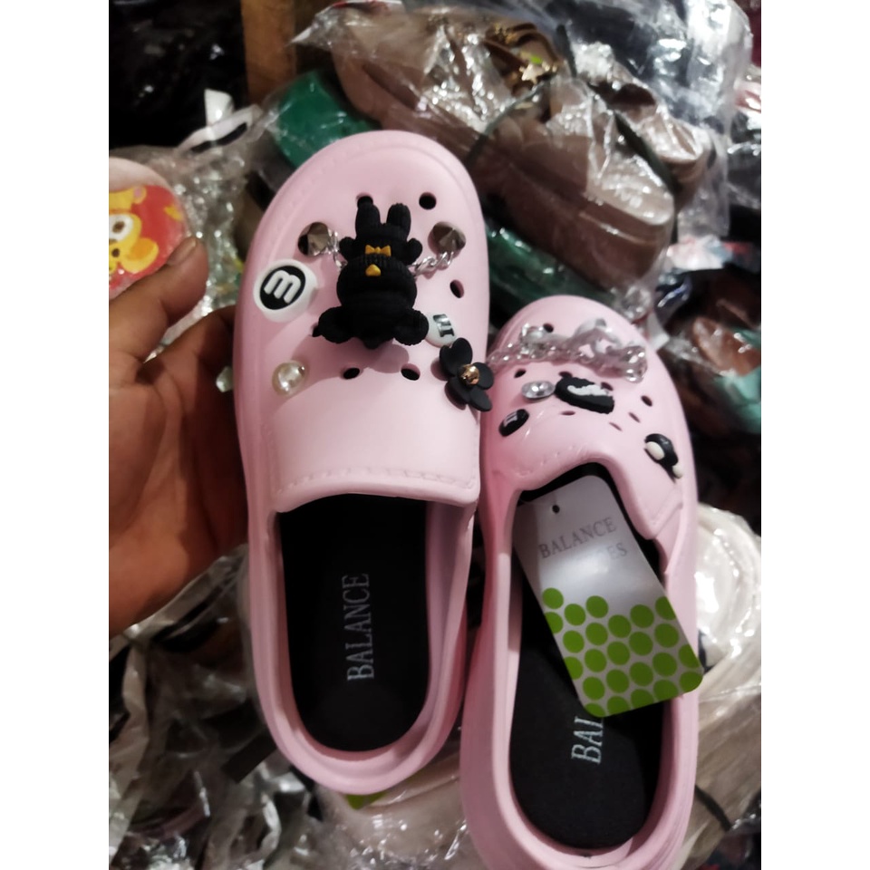 Sepatu sandal wanita korean style import jibitzs cocacola 8559-A1 (36-41) Sandal wanita terlaris