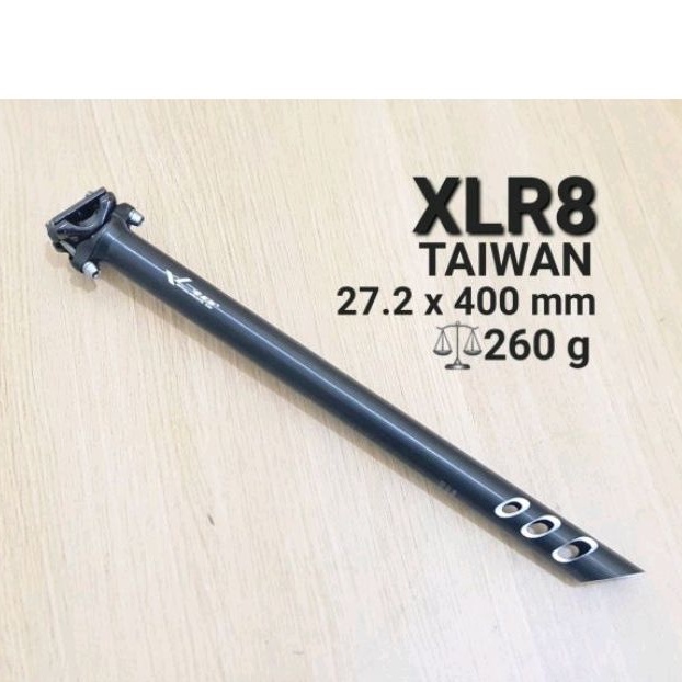 SEATPOST XLR8 DIAMETER 27.2MM TAIWAN TIANG SADDLE JOK SADEL SEPEDA 27.2 MM PANJANG 40CM