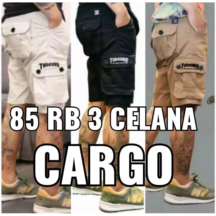 SIZE 27-34 PROMO 85 RB 3 CELANA CARGO DEWASA LAKI LAKI COD BAYAR DITEMPAT