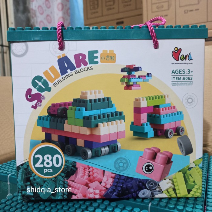 Brick Mainan Anak Edukasi Diy Lego Bricks 280 Pcs Sni Block Toys Balok Susun