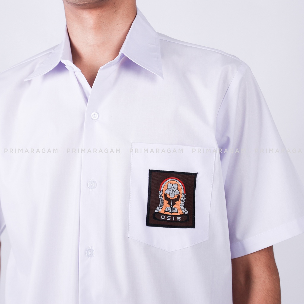 Primaragam Baju Putih Sekolah Sma Lengan Pendek Laki Laki Perempuan Kemeja Seragam Smk Osis