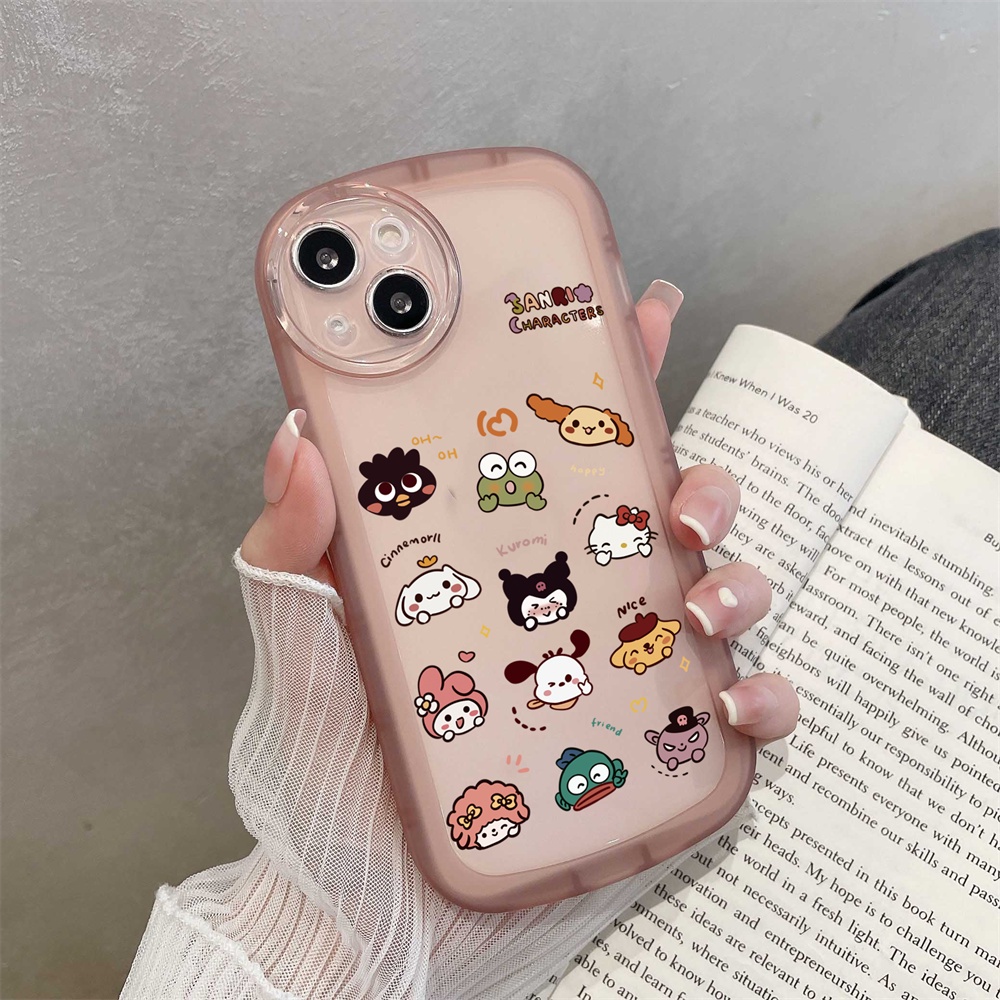 Case Sanrio Lucu OPPO A17 A57 2022 A77S A16 A16K A16E A15 A15S A31 2020 A3S A12E A53 2020 A54 A5S A12 F9 Realme C1 Kartun Hewan Lembut Silikon Phone Case Cover