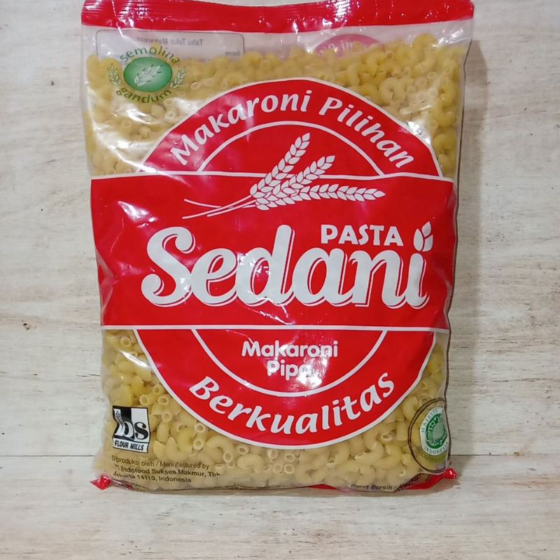 

Pasta Sedani Macaroni Makaroni Pipa Mentah 1kg