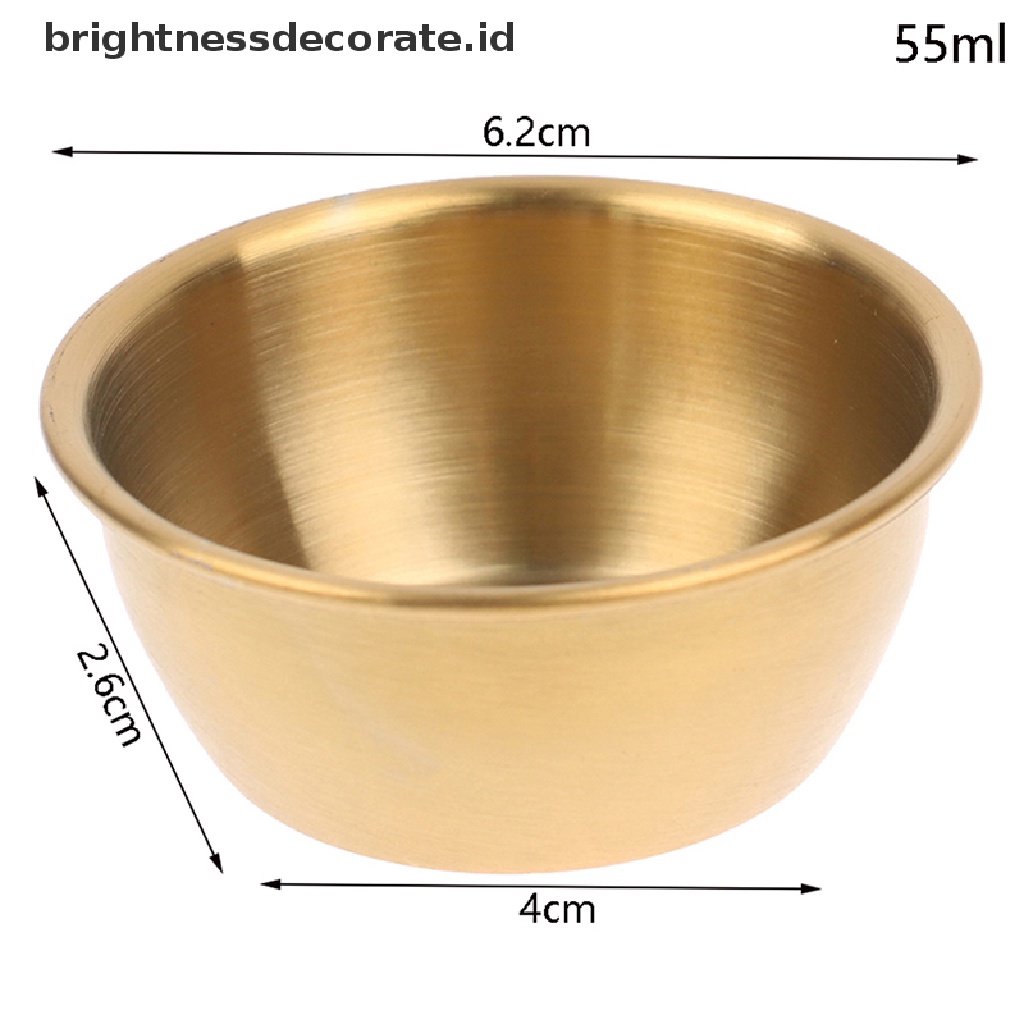 [Birth] 1pc Stainless Steel Hot Pot Dipping Bowl Cangkir Saus Kecil Wadah Bumbu [ID]