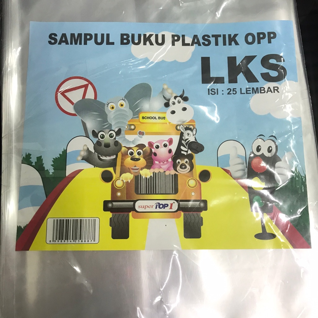 

POP 1 SAMPUL BUKU PLASTIK OPP LKS 25PC