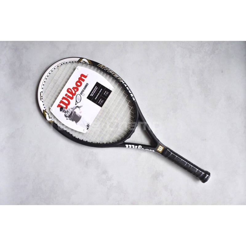 Raket Tenis Wilson Hyper Hammer 5.3 Black White 2023/ Tennis Racket Wilson Hyper Hammer Original