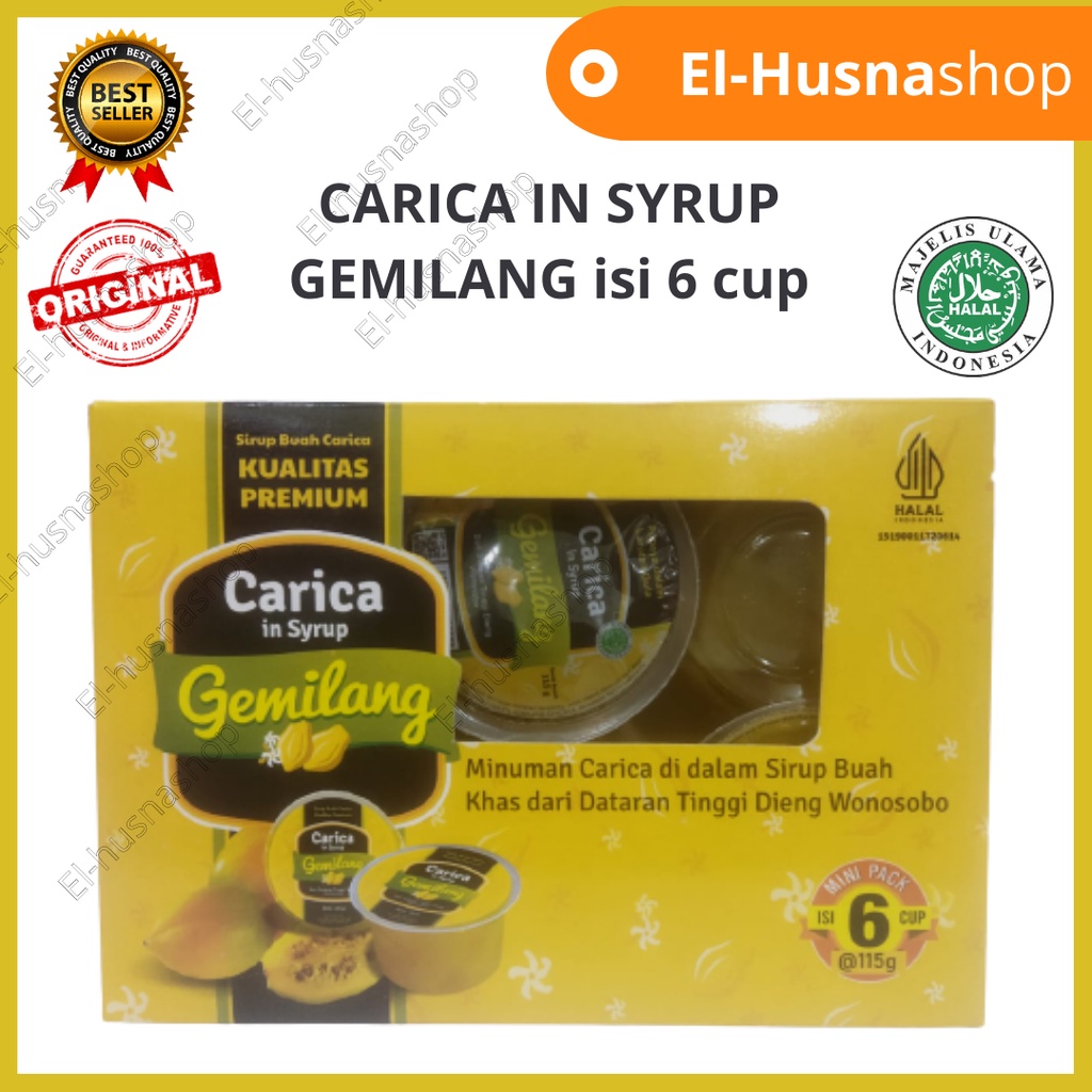 

Carica In Syrup Gemilang Minuman Sirup Buah Carica Isi 6 Cup Enak Lezat Ori Khas Dieng Wonosobo Kualitas Premium