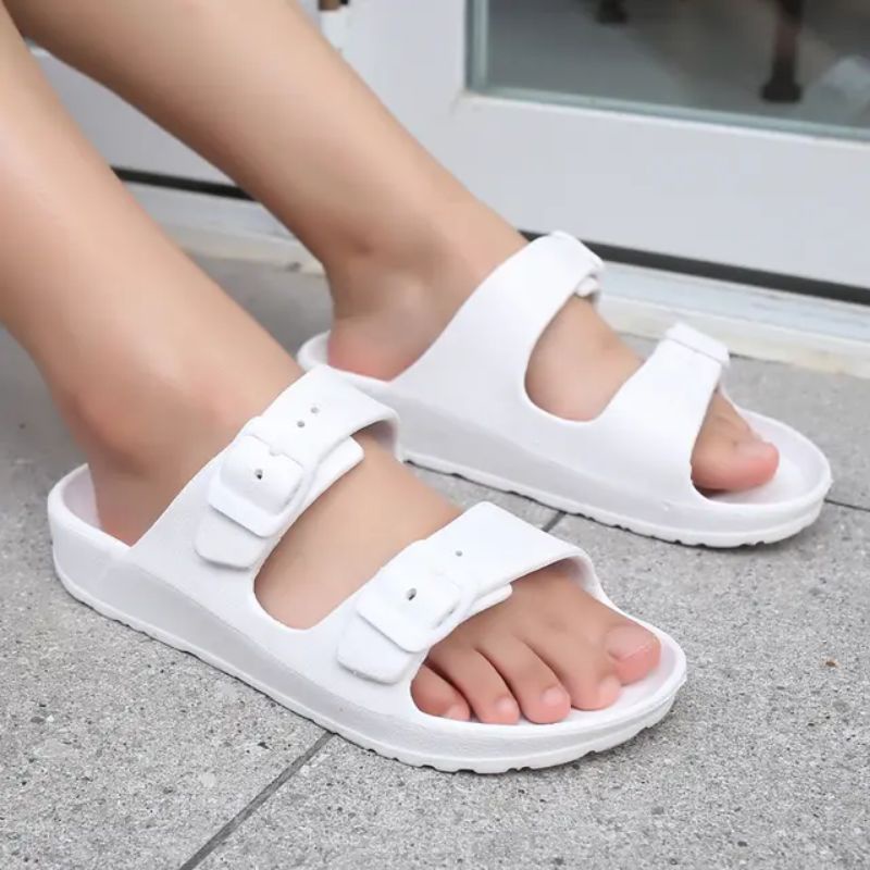 Sandal Korean Style Cewek Sandal Slip On Phylon Strap 2 Fashion import Limitless