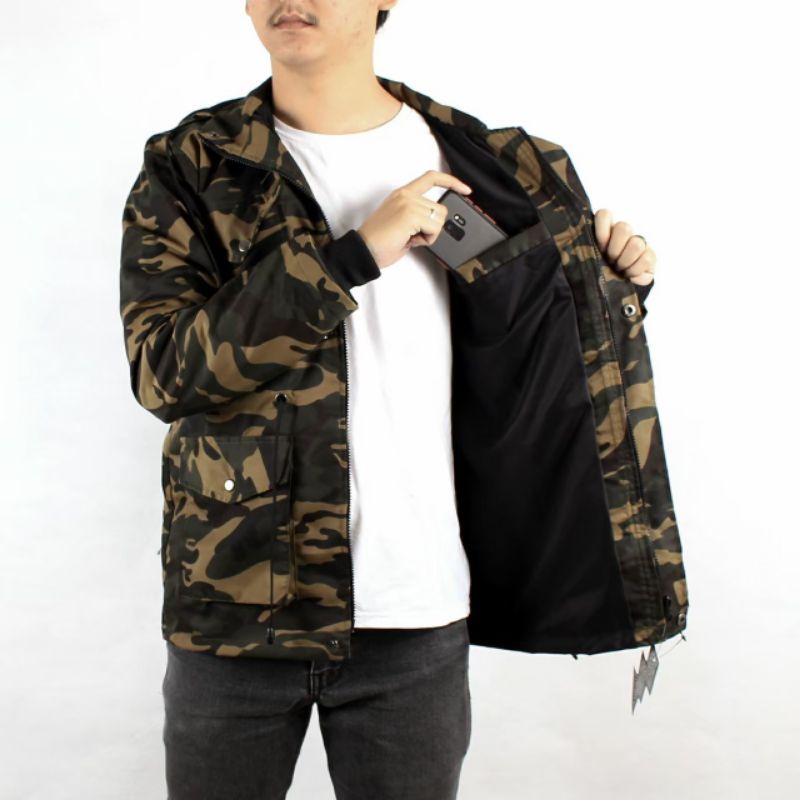 JAKET PRIA PARKA ARMY BIG SIZE JUMBO XXL - XXXL