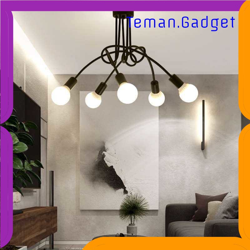 TG - LMP YUANFEN Fitting Lampu Plafon Minimalis Retro Style Cabang 5 E27 - CL02