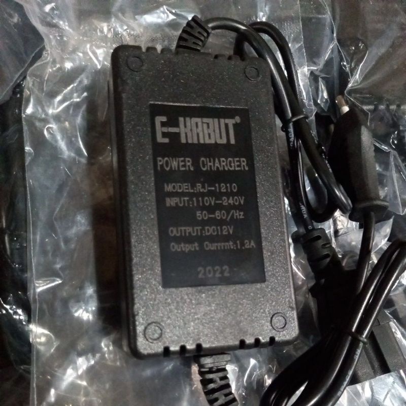 ORIGINAL CHARGER SPRAYER E-KABUT 1,2A UNTUK MESIN SEMPROT ELEKTRIK CES