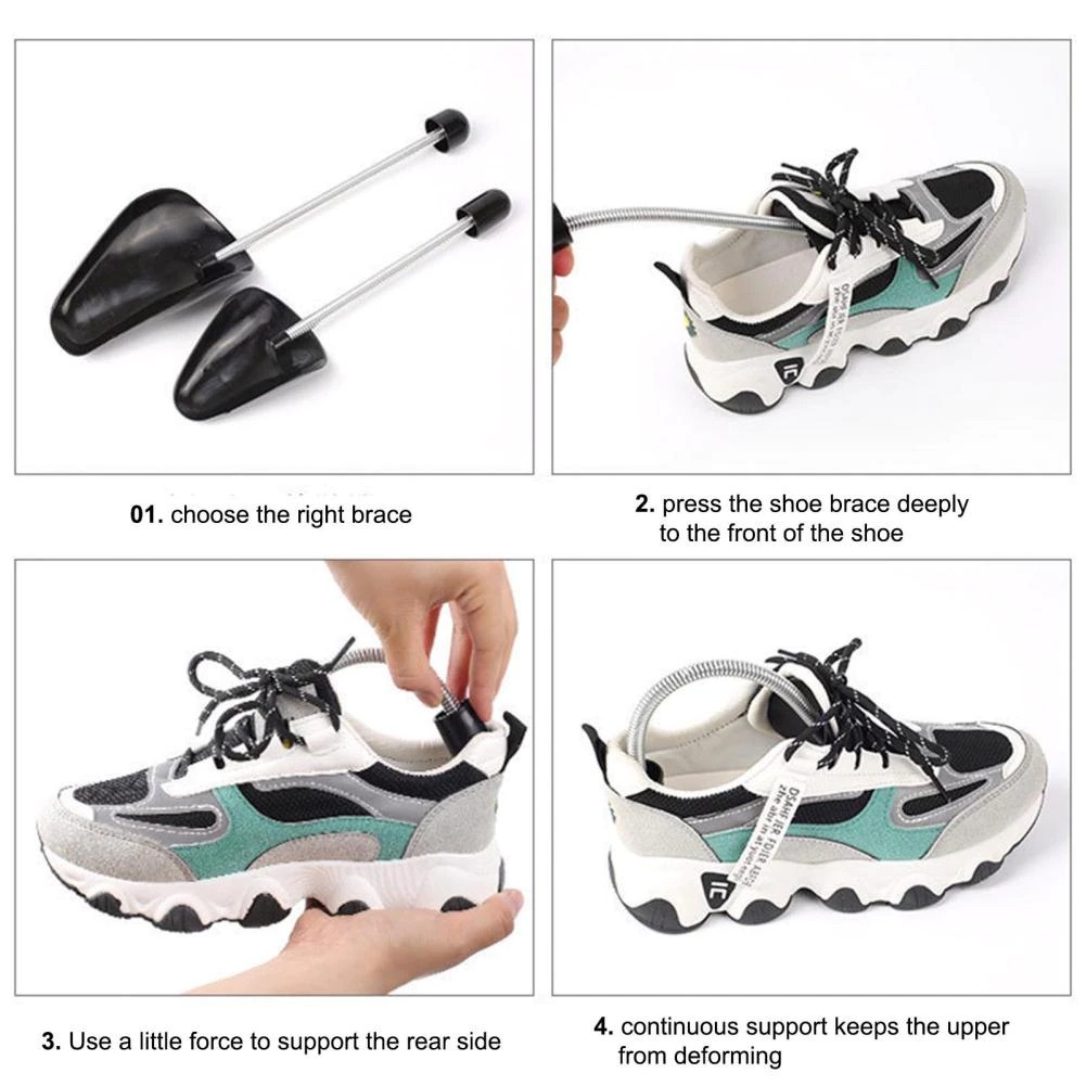 Saddle Peregang Pembentuk Catokan Peyangga Perawatan Sepatu Plastic Shoe Tree 2 PCS