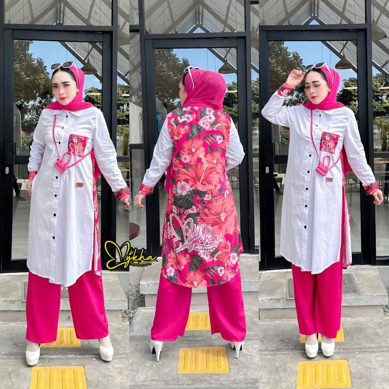 Set celana kulot OZ Original//Set kemeja kulot NOZx//setelan TRQ//MZA//NUMIA//jeena  Bestseller