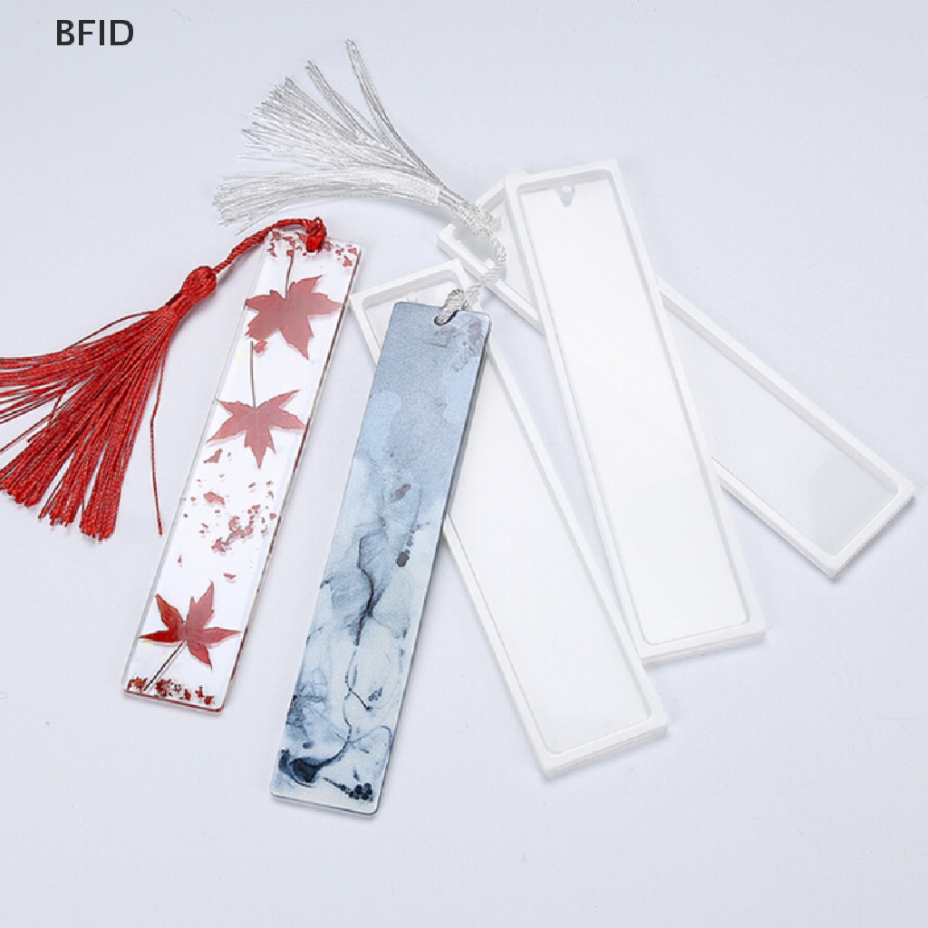 [BFID] Persegi Panjang Silikon Bookmark Cetakan DIY Membuat Perhiasan Resin Epoxy DIY Craft Mould [ID]