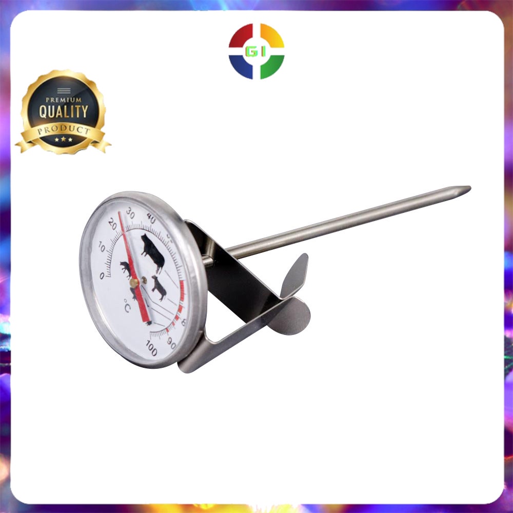 Termometer Makanan Daging BBQ Meat Temperature Silver