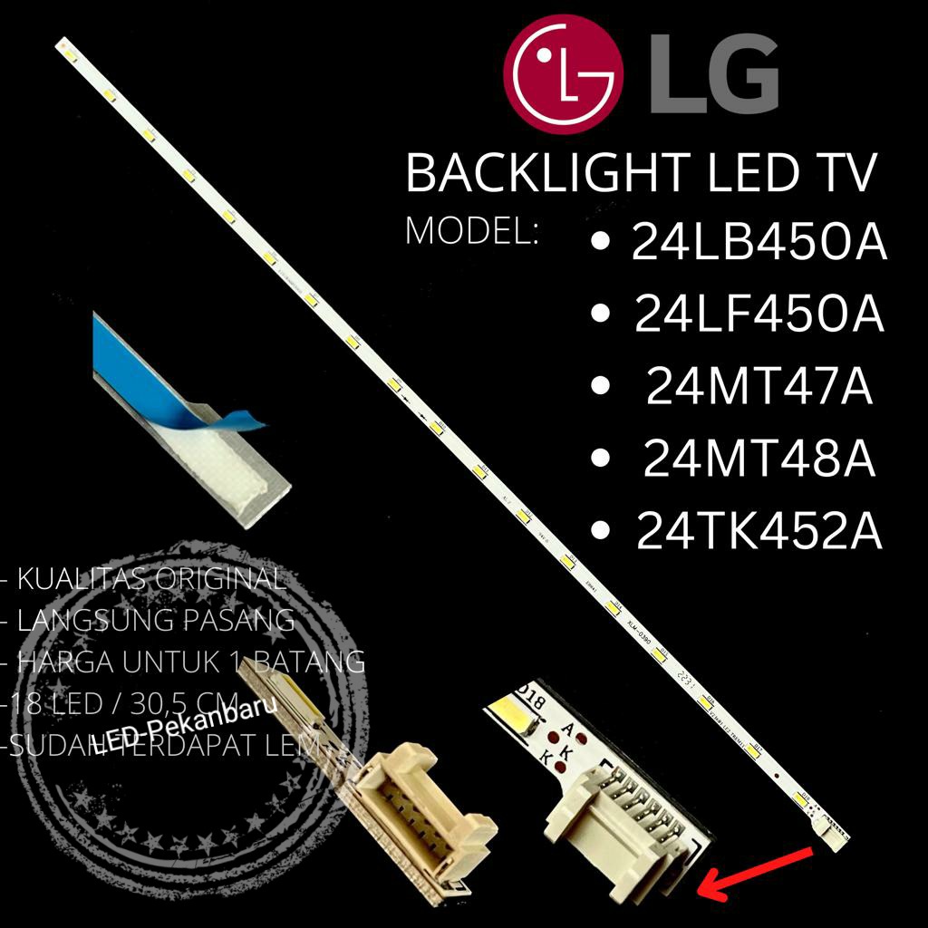 BACKLIGHT LED TV LG 24 INC 24LB450A 24LB450 24LF450A 24LF450 LAMPU BL