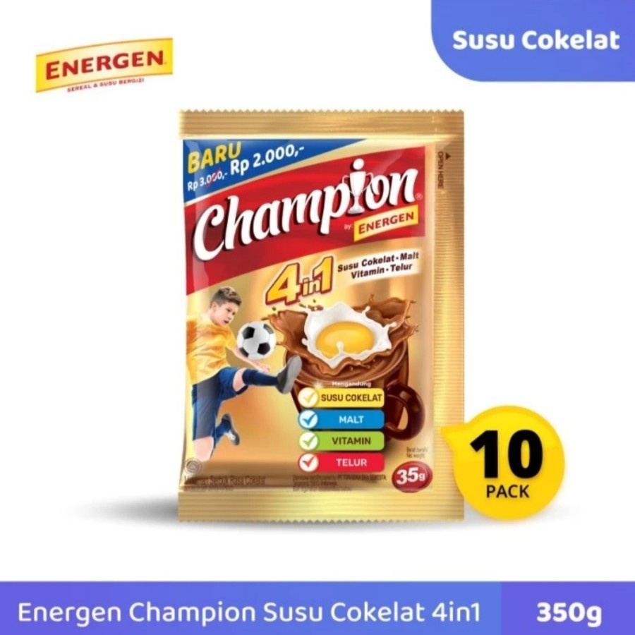 

Energen Champion 4 IN 1 Renceng / 10 Sachet