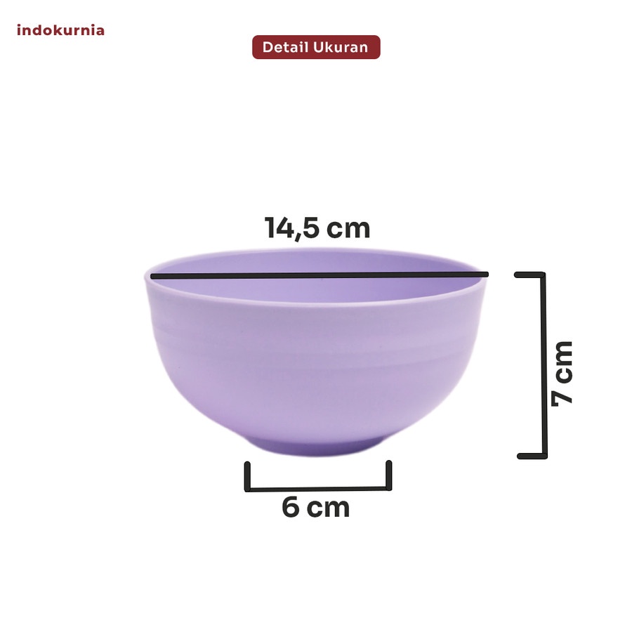 IK - Mangkok Round PARTY BOWL SOUVENIR MACARON PASTEL COLORFUL MURAH