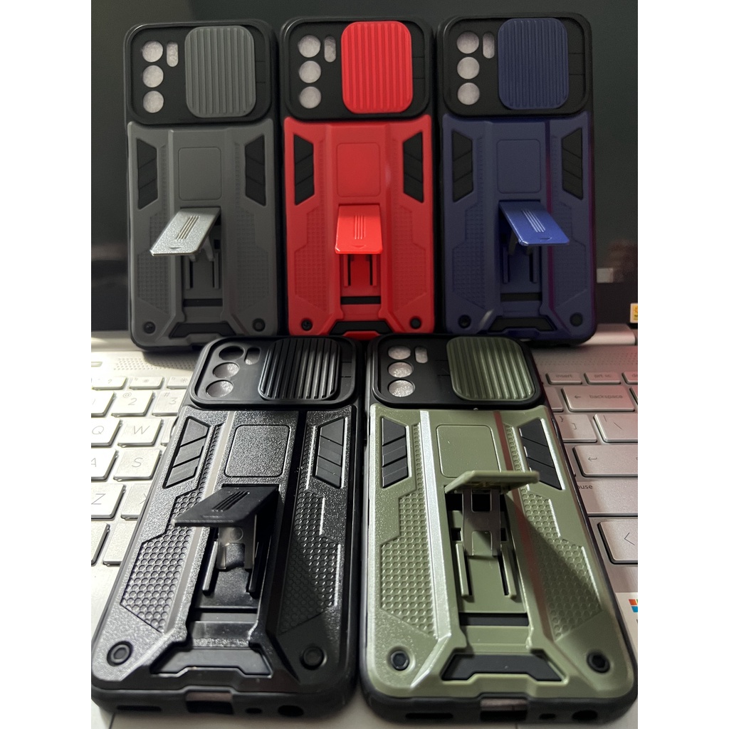 Case Spigen Phantom Robot Slide Camera Samsung A22 M22 A23 A32 4G J2 Grand J7 Prime A04 A04e 4G 5G I