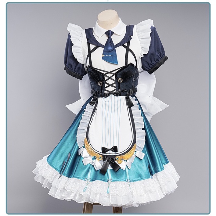 PRE-SALE UWOWO Venti Cosplay Maid Costume Game Genshin Impact Fanart Exclusive Venti Maid Ver Costume