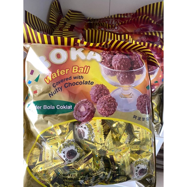 

Roka wafer bola coklat 50pcs (pak)