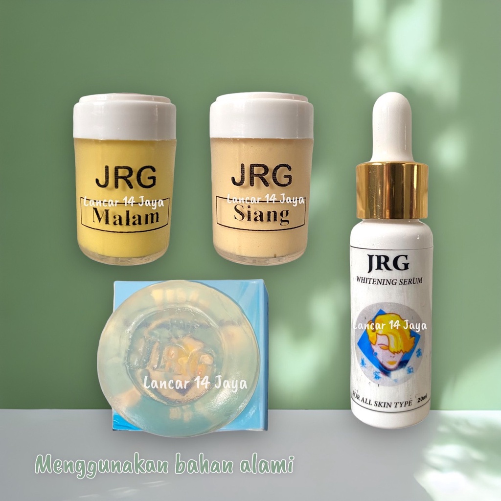 PAKET JRG 4 LENGKAP CREAM SABUN DAN SERUM WHITENING  DISTRIBUTOR BANDUNG L14J