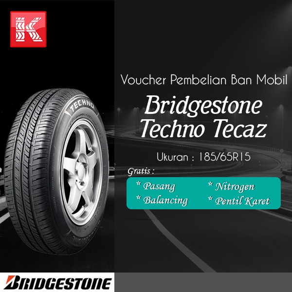 [PROMO] Ban Mobil Bridgestone New Techno Tecaz 185/65 R15 Vocer
