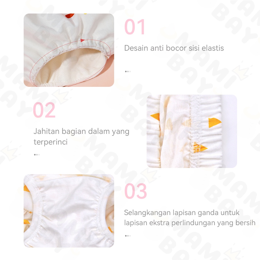 Mamibayi Popok Kain Celana Bayi Training Pants Anak Kancing Cloth Diaper Clodi Bayi Dapat Dicuci