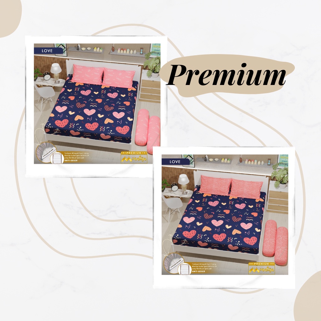 Monalisa Premium Sprei Uk 160/180 - Dewasa