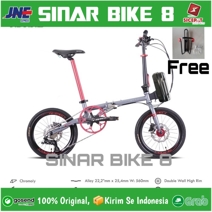 Sepeda Lipat Ukuran 16 Inch AVAND RE AM By United Bike Chromoly 10 speed