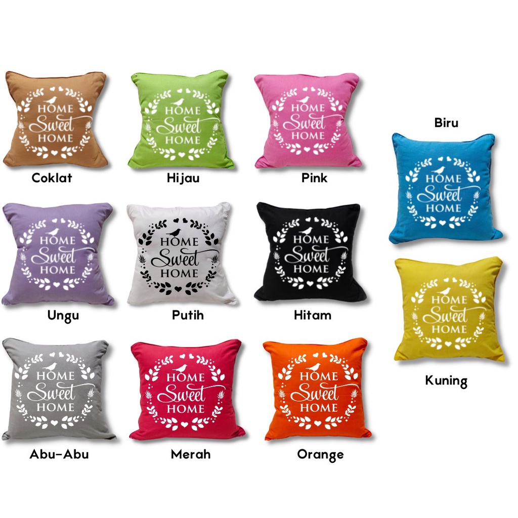 Shafiyyah.Sarban Sarung Bantal Lantai 70X70 Quotes Aneka Warna