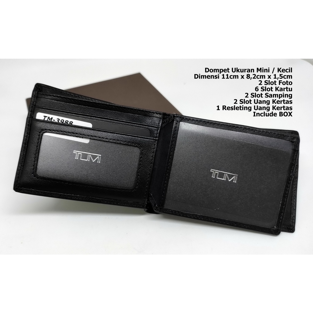 Dompet Pendek Pria Laki TM 3988 Dompet Mini Kecil Kulit Asli