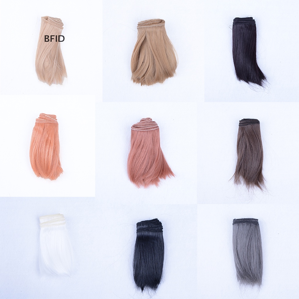 [BFID] 10cmx100cm DIY Welf Fringe Wig High-temperature Wire Hair Untuk 1 /3 1 /4 BJD Doll [ID]