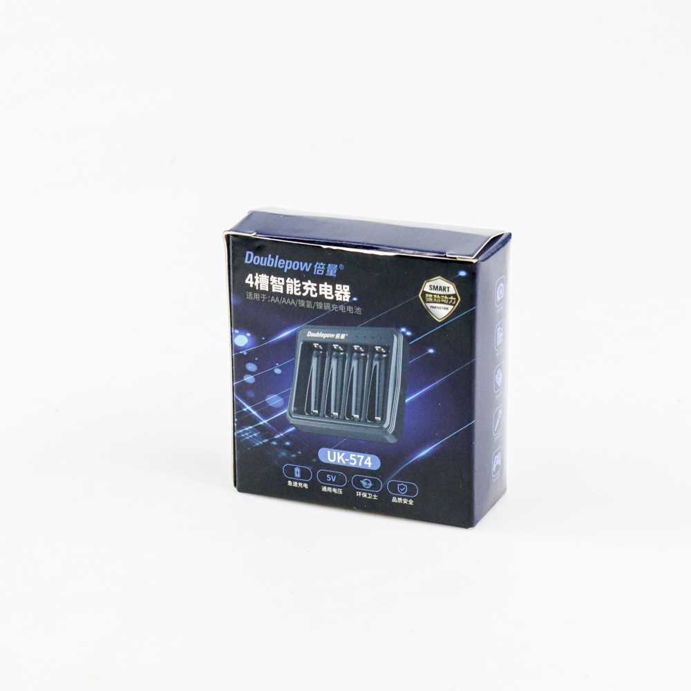 DOUBLEPOW Charger Baterai 4 slot AA/AAA - UK-574