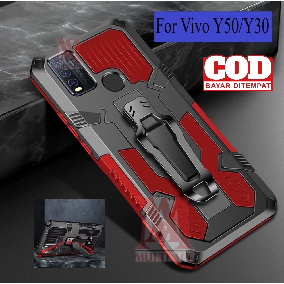 VIVO Y50/Y30/Y30i Case Standing Back Klip Hard Case Robot Clip Case Rugged Armor Hard VIVO Y50/Y30/Y