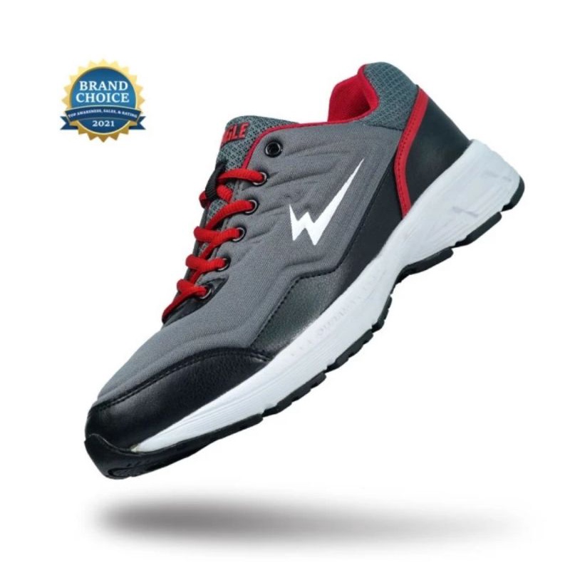 Sepatu Eagle Wildfire - Running Shoes - Abu Tua Merah size 43