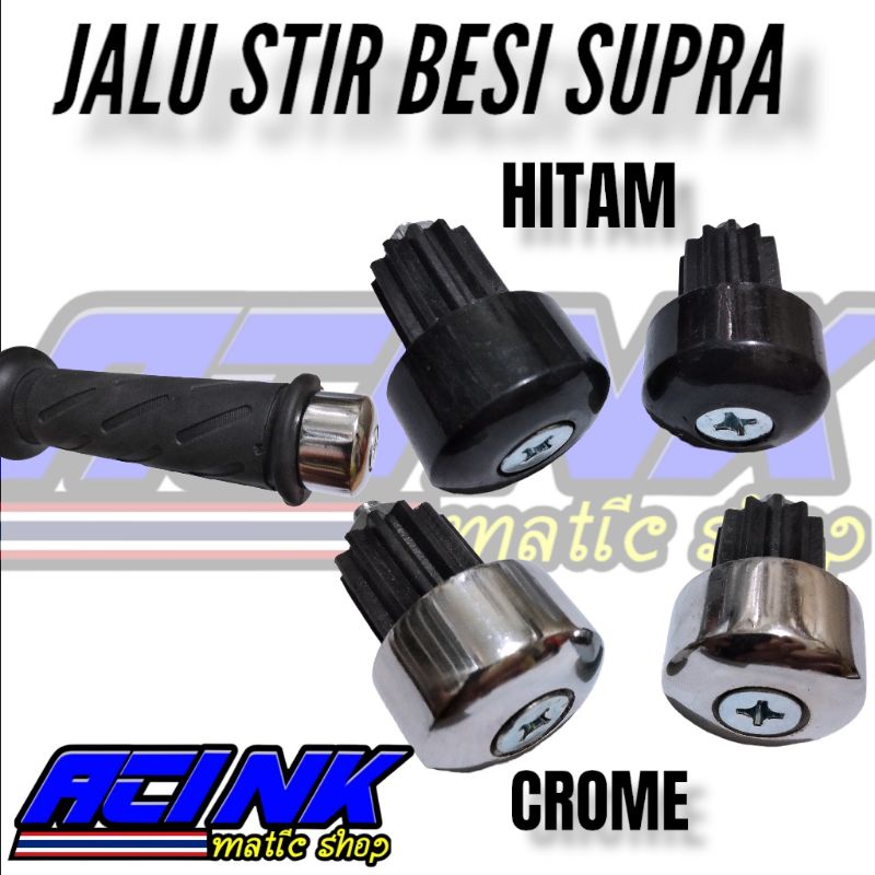 jalu stang stir supra jalu stir suora besi set 2pcs